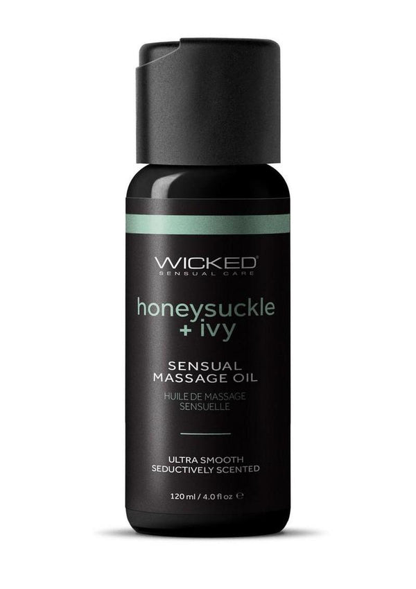 Wicked Sensual Massage Oil 4oz - Honeysuckle and Ivy