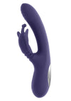 Wings Of Frenzy Rechargeable Silicone Multi Vibrator with Clitoral Stimulator - Purple