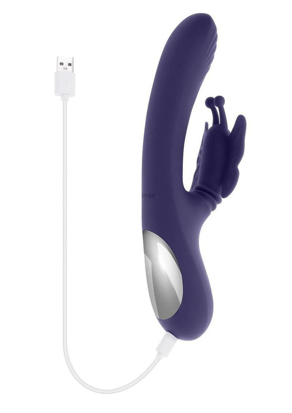 Wings Of Frenzy Rechargeable Silicone Multi Vibrator with Clitoral Stimulator