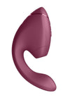 Womanizer Next Duo Rechargeable Silicone Dual G-Spot and Clitoral Stimulator - Dark