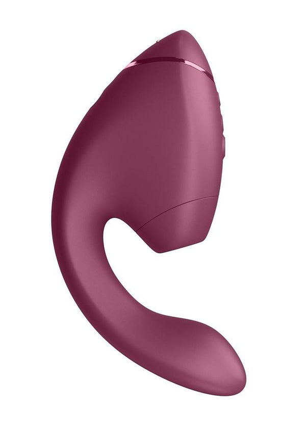 Womanizer Next Duo Rechargeable Silicone Dual G-Spot and Clitoral Stimulator - Dark