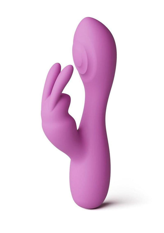 X and O's Devotion Rechargeable Silicone Compact Rabbit Vibrator - Purple