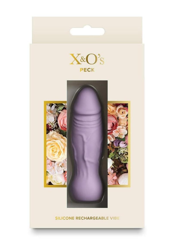 X and O's Peck Rechargeable Silicone Compact Vibrator - Pink