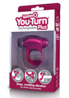 You-Turn Rechargeable Plus Silicone Ring Waterproof - Merlot/Red